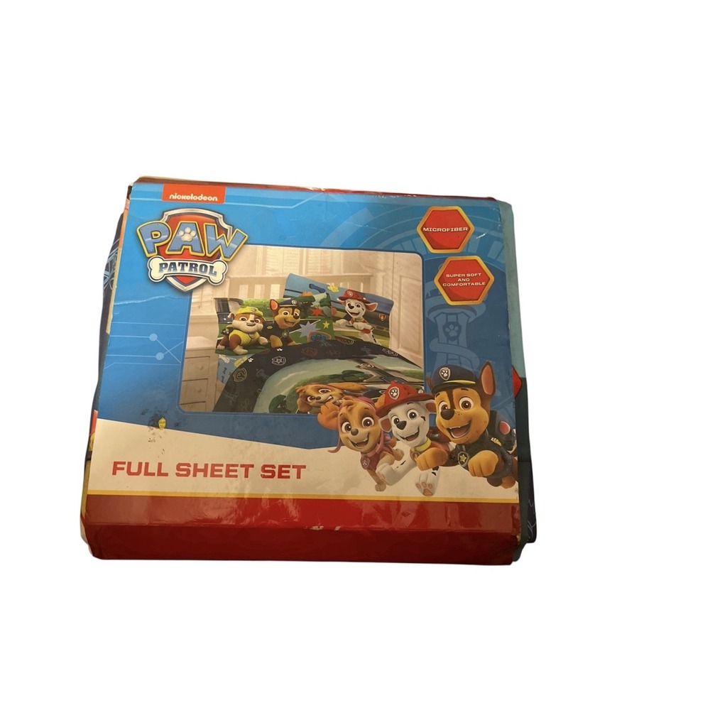 NEW Nickelodeon Paw Patrol Microfiber Kids FULL Sheet Set,‎ SpinMaster, Puppies